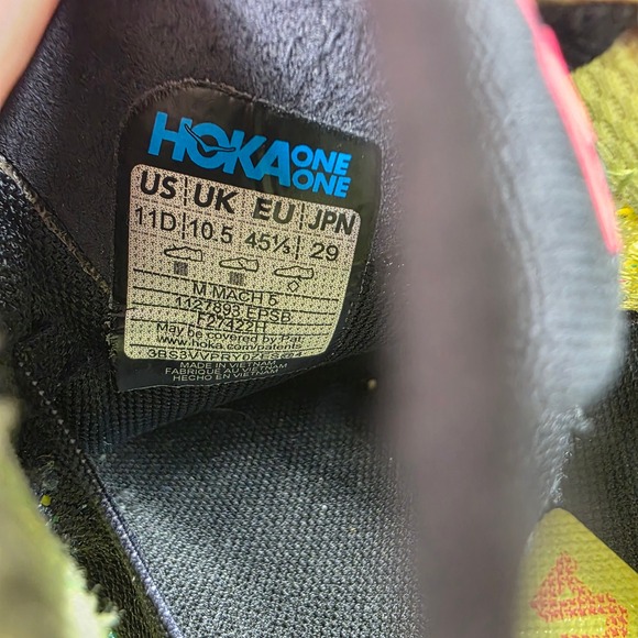 Hoka Mach 5 Running Shoes Lightweight Cushioned Athletic Sneakers‎ US 11D main image 6